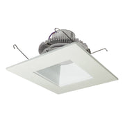 Nora Lighting NLCBC2-65630WW/ALE4 - Recessed - 6 Inch Cobalt Click LED Retrofit, Square Reflector, 750lm / 10W, 3000K, White Reflector / White Flange, 120V-277V input; Triac / ELV / 0-10V dimming