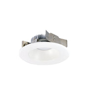 Nora Lighting NLCBS-4W511230MPW - Recessed - 4 Inch Cobalt Shallow High Lumen LED Trim, Round Reflector, 1250lm, 3000K, Matte Powder White
