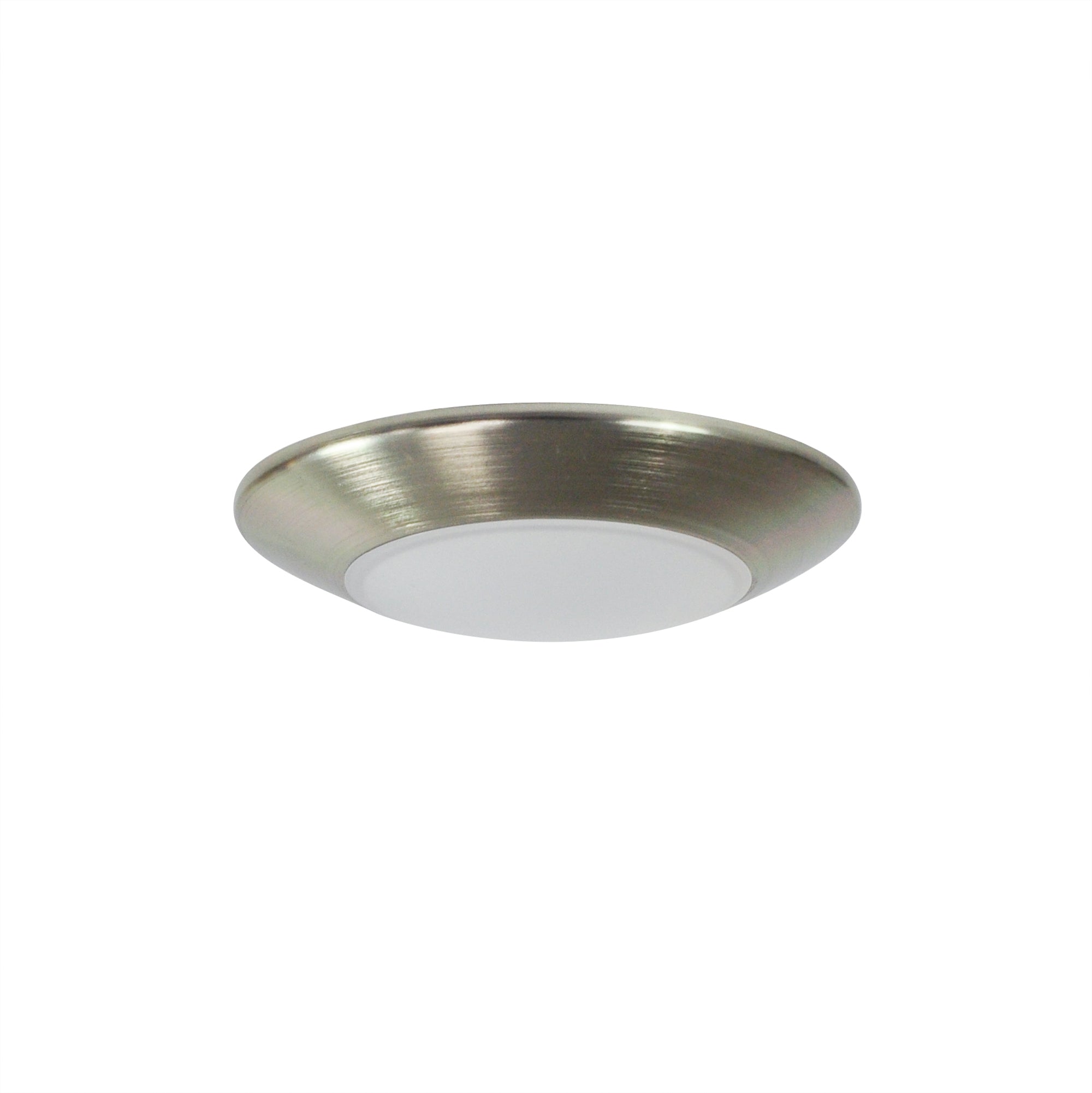 Nora Lighting NLOPAC-R4509T2427NM - Surface - 4 Inch AC Opal LED Surface Mount, 700lm / 10.5W, 2700K, Natural Metal finish