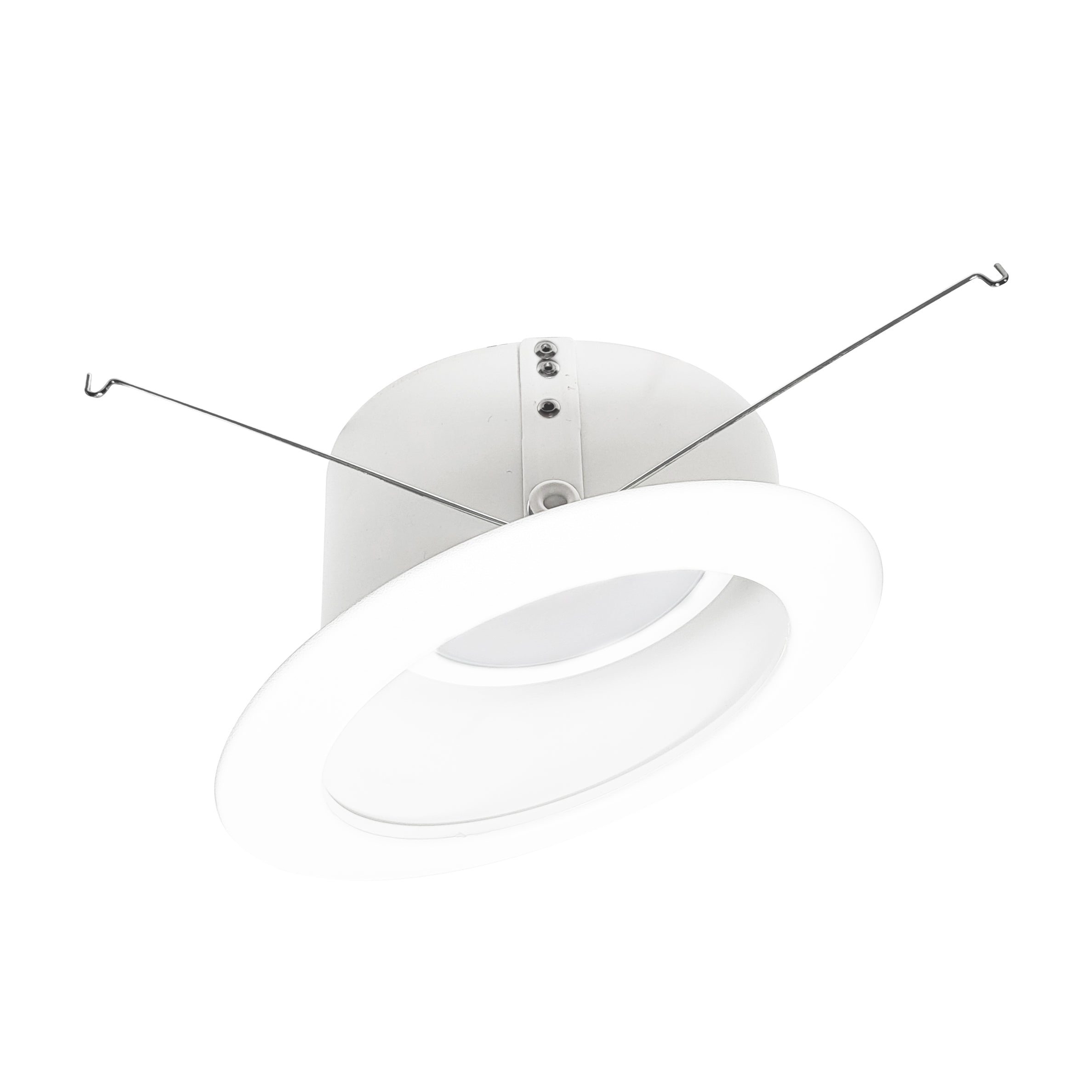 Nora Lighting NLRS-611L1TWW - Recessed - 6 Inch Sloped LED Retrofit Reflector, 1200lm / 15W, Selectable CCT, White Reflector / White Flange