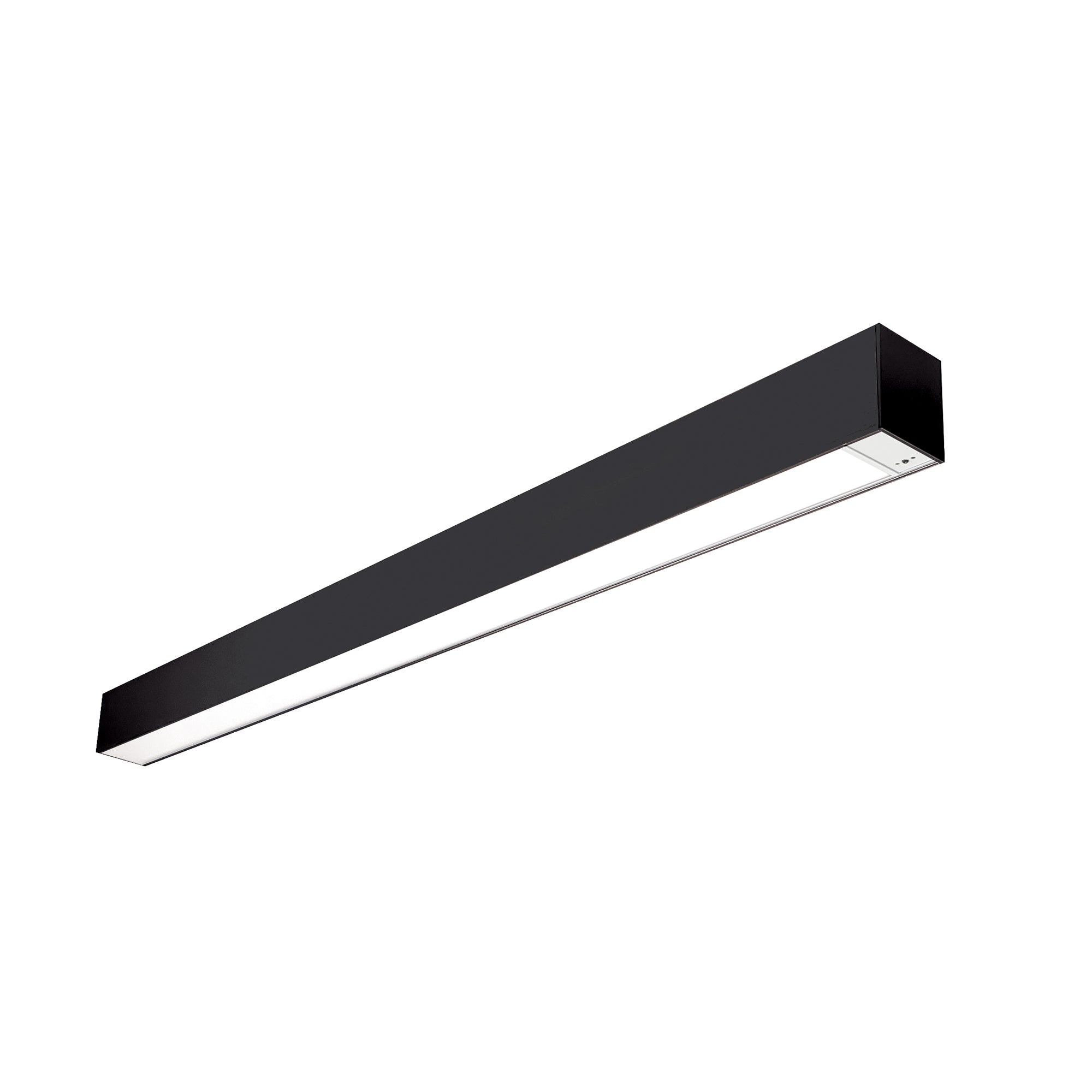 Nora Lighting NLUD-4334B/EMOS - Linear - 4' L-Line LED Indirect/Direct Linear, 6152lm / Selectable CCT, Black Finish, with EM & Motion Sensor