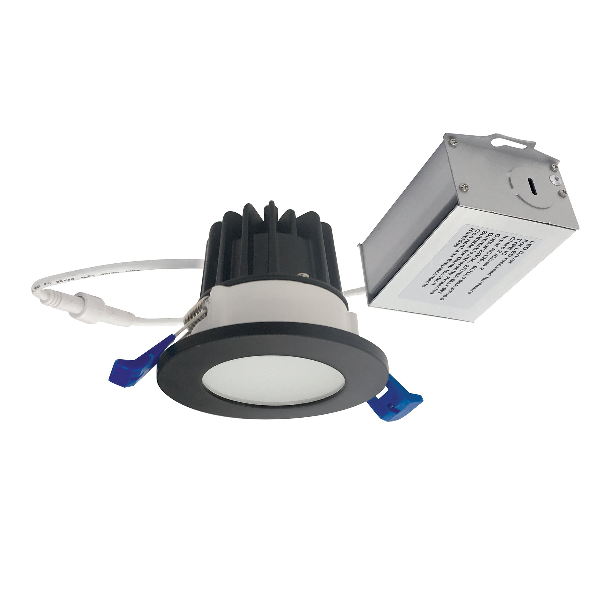 Nora Lighting NM2-2RDCS4027BB - Recessed - 2 Inch M2 Round LED Lensed Downlight, 400lm / 6W, 2700K, 120V, Matte Black