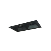 Nora Lighting NMIOT-12-B-AA-50X-10-B - Recessed - Iolite MLS 2-Head Trim Kit, Black Flange, 5000K, 1000lm, Black Adj. Snoot Trims