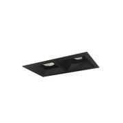 Nora Lighting NMIOT-12-B-AF-50X-10-B - Recessed - Iolite MLS 2-Head Trim Kit, Black Flange, 5000K, 1000lm, Black Adj. Snoot/Fixed Downlt. Trims
