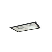 Nora Lighting NMIOT-12-B-AF-35X-10-MPW - Recessed - Iolite MLS 2-Head Trim Kit, Black Flange, 3500K, 1000lm, MPW Adj. Snoot/Fixed Downlt. Trims