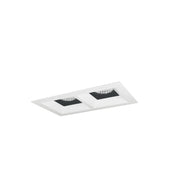 Nora Lighting NMIOT-12-MPW-FF-30X-10-BMPW - Recessed - Iolite MLS 2-Head Trim Kit, MPW Flange, 3000K, 1000lm, Black/MPW Fixed Downlt. Trims