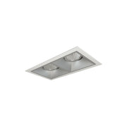 Nora Lighting NMIOT-12-MPW-GG-50X-10-HZ - Recessed - Iolite MLS 2-Head Trim Set, MPW Flange, 5000K, 1000lm, Haze Adj. Gimbal Trims