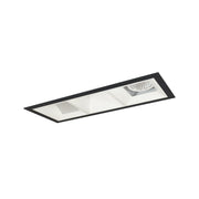 Nora Lighting NMIOT-13-B-FWW-50X-10-MPW - Recessed - Iolite MLS 3-Head Trim Kit, Black Flange, 5000K, 1000lm, MPW Fixed Downlt./Wall Wash Trims