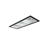 Nora Lighting NMIOT-13-B-GGG-CDX-10-MPW - Recessed - Iolite MLS 3-Head Trim Set, Black Flange, Comfort Dim, 800lm, MPW Adj. Gimbal Trims