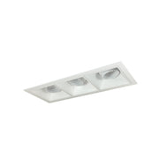 Nora Lighting NMIOT-13-MPW-AAA-CDX-10-MPW - Recessed - Iolite MLS 3-Head Trim Kit, MPW Flange, Comfort Dim, 800lm, MPW Adj. Snoot Trims