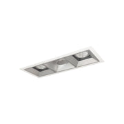 Nora Lighting NMIOT-13-MPW-AFF-50X-10-HZ - Recessed - Iolite MLS 3-Head Trim Kit, MPW Flange, 5000K, 1000lm, Haze Adj. Snoot/Fixed Downlt. Trims