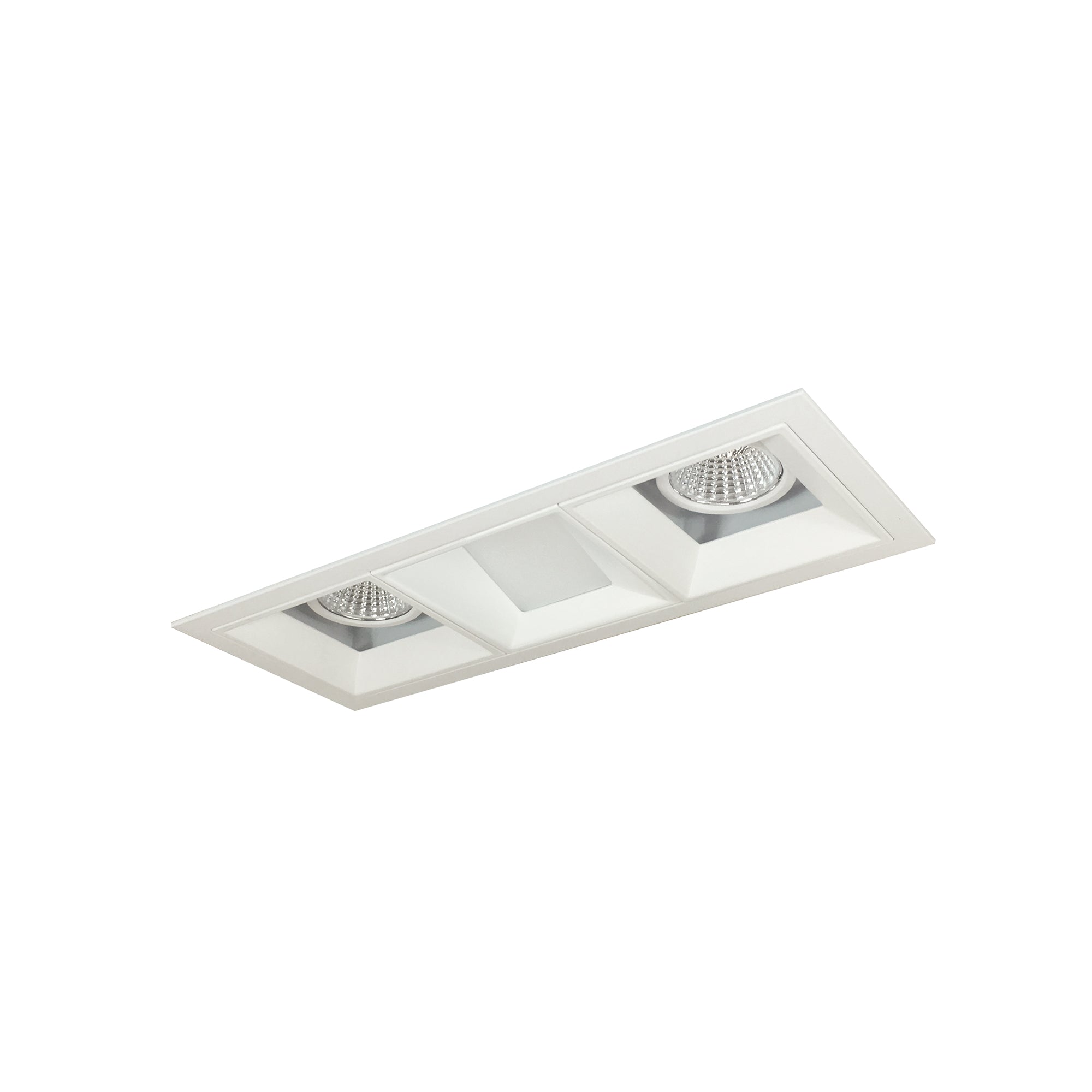 Nora Lighting NMIOT-13-MPW-FFW-CDX-10-MPW - Recessed - Iolite MLS 3-Head Trim Kit, MPW Flange, Comfort Dim, 800lm, MPW Fixed Downlt./Wall Wash Trims