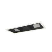 Nora Lighting NMIOT-13-MPW-WWW-40X-10-B - Recessed - Iolite MLS 3-Head Trim Kit, MPW Flange, 4000K, 1000lm, Black Wall Wash Trims