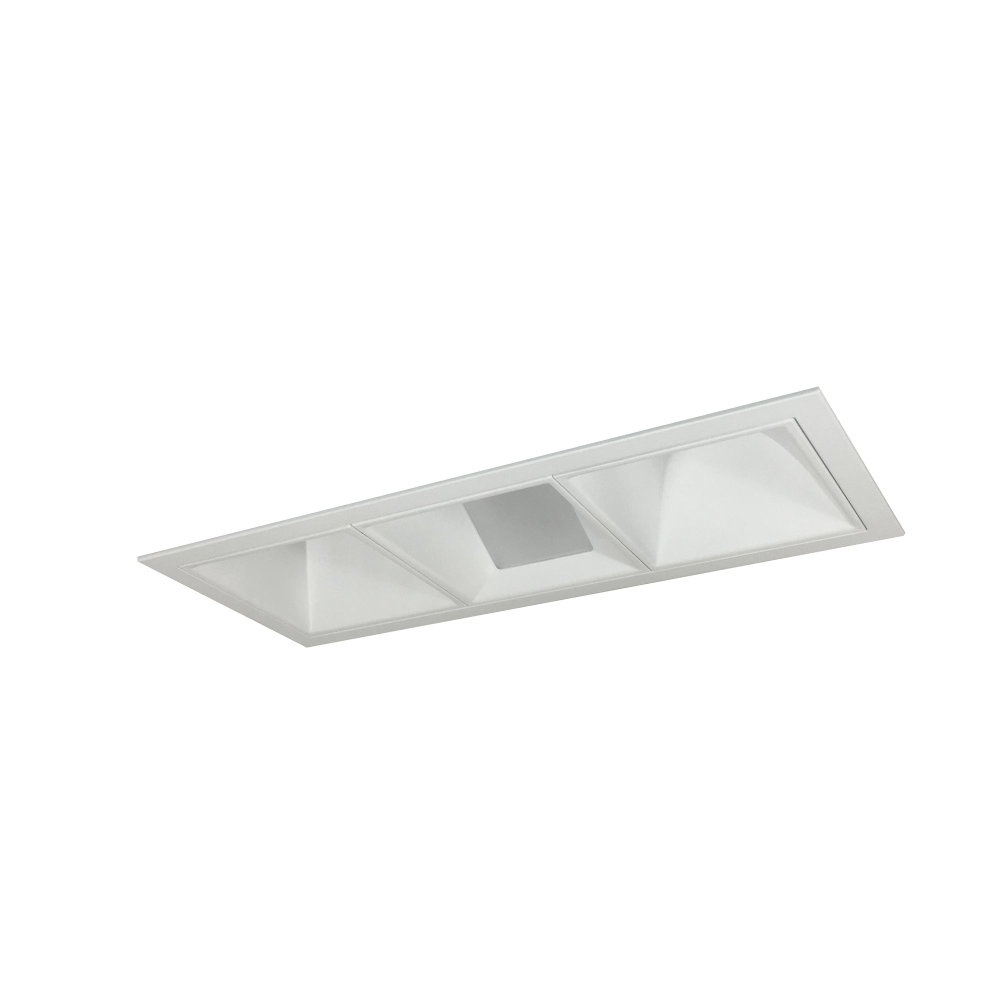 Nora Lighting NMIOT-13-MPW-WWW-30X-10-MPW - Recessed - Iolite MLS 3-Head Trim Kit, MPW Flange, 3000K, 1000lm, MPW Wall Wash Trims