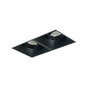 Nora Lighting NMIOTL-12-NF-AA-40X-10-B - Recessed - Iolite MLS 2-Head Trimless Reflector Kit, 4000K, 1000lm, Black Adj. Snoot Trims