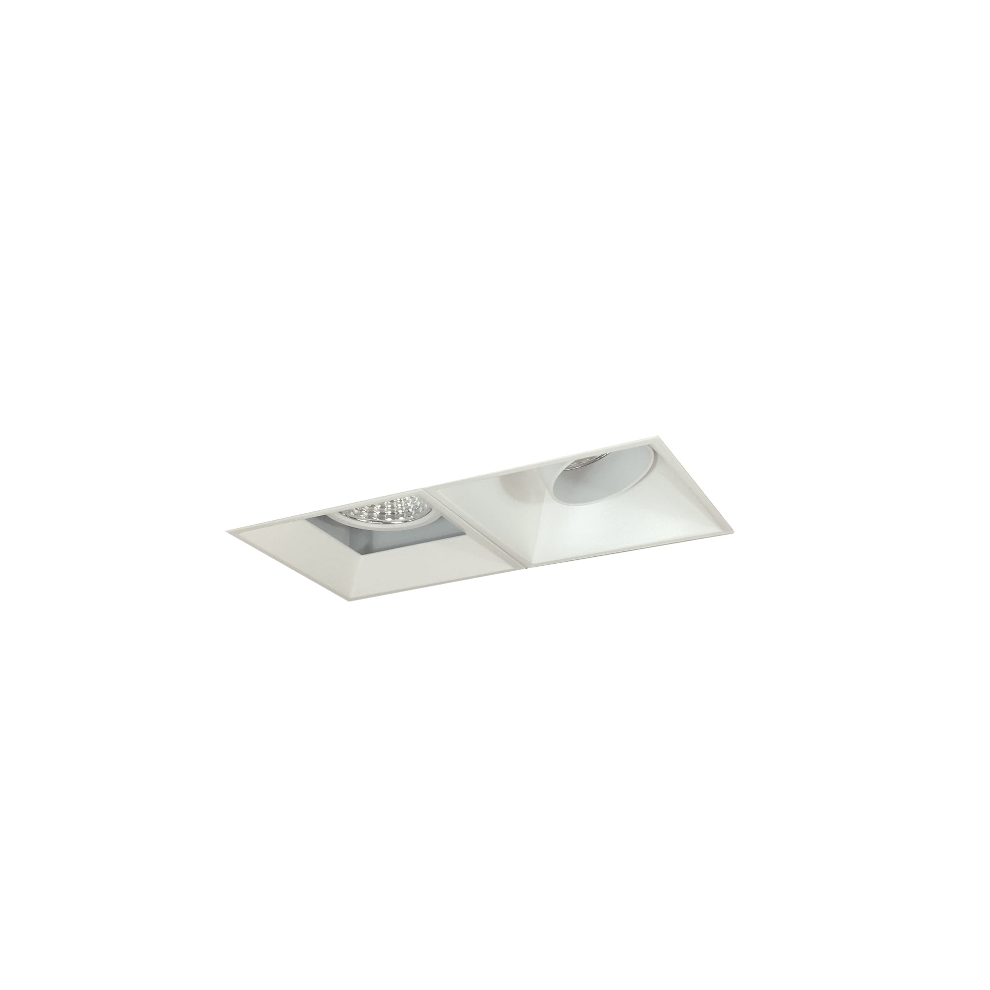 Nora Lighting NMIOTL-12-NF-AF-CDX-10-MPW - Recessed - Iolite MLS 2-Head Trimless Reflector Kit, Comfort Dim, 800lm, MPW Adj. Snoot/Fixed Downlt. Trims