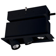 Nora Lighting NMRTLGPD-13D2L2040SB Pull-Down LED Trimless 3-Head MLS, 30W 2100lm per Head, Spot, 4000K, Black, 277V 0-10V Dimming