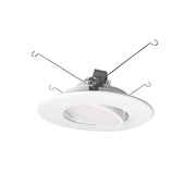 Nora Lighting NOXAC-56RGTWWW - Recessed - 5 Inch/6 Inch AC Onyx Round Adjustable LED Retrofit, 1050lm / 14.5W, Selectable CCT, White Finish