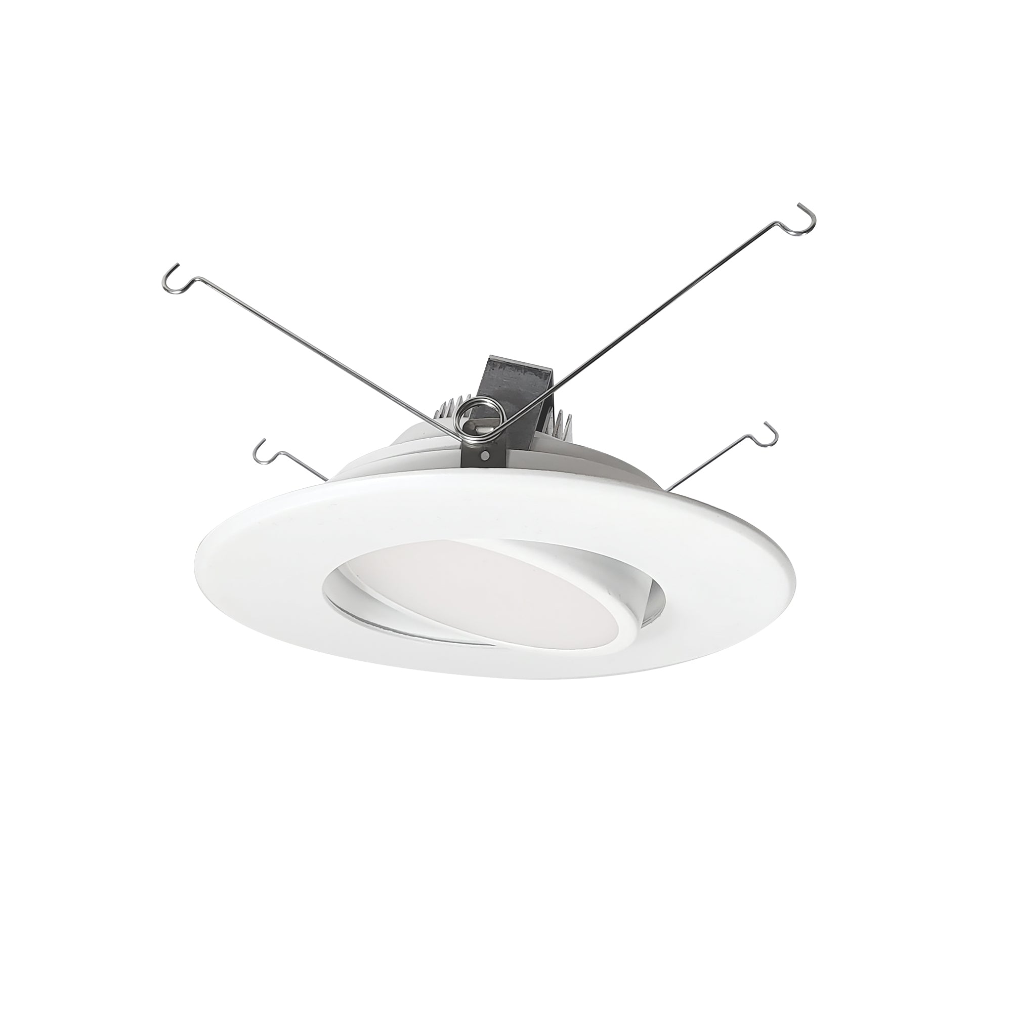 Nora Lighting NOXAC-56RGTWWW - Recessed - 5 Inch/6 Inch AC Onyx Round Adjustable LED Retrofit, 1050lm / 14.5W, Selectable CCT, White Finish