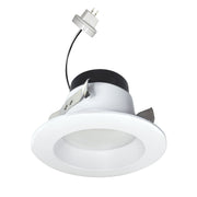 Nora Lighting NOXLV-4R1TWWW - Recessed - 4 Inch Onyx 12Vac Retrofit Reflector, 800lm / 11W, Selectable CCT, White Finish