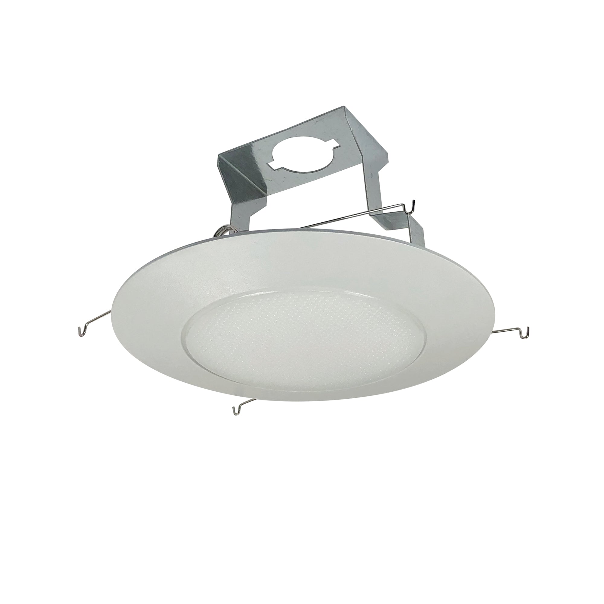 Nora Lighting NP-322 - Recessed - 6 Inch Albalite Lens w/ Plastic Trim & Bracket, White