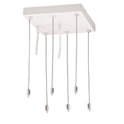 Nora Lighting NPDBL-PKW - Recessed - Pendant Mounting Kit with Canopy for LED Back-Lit Panels, White