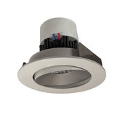 Nora Lighting NPR-4RC35XHW - Recessed - 4 Inch Pearl LED Round Adjustable Cone Retrofit, 1000lm / 12W, 3500K, Haze Reflector / White Flange