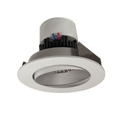 Nora Lighting NPR-4RC40XHZMPW - Recessed - 4 Inch Pearl LED Round Adjustable Cone Retrofit, 1000lm / 12W, 4000K, Haze Reflector / Matte Powder White Flange