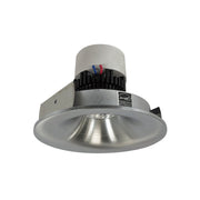 Nora Lighting NPR-4RNB40XNN - Recessed - 4 Inch Pearl LED Round Bullnose Retrofit, 1000lm / 12W, 4000K, Natural Metal Finish