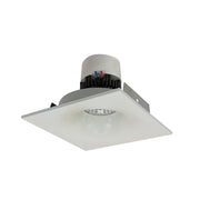 Nora Lighting NPR-4SNBCDXWW - Recessed - 4 Inch Pearl LED Square Bullnose Retrofit, 800lm / 12W, Comfort Dim, White Finish