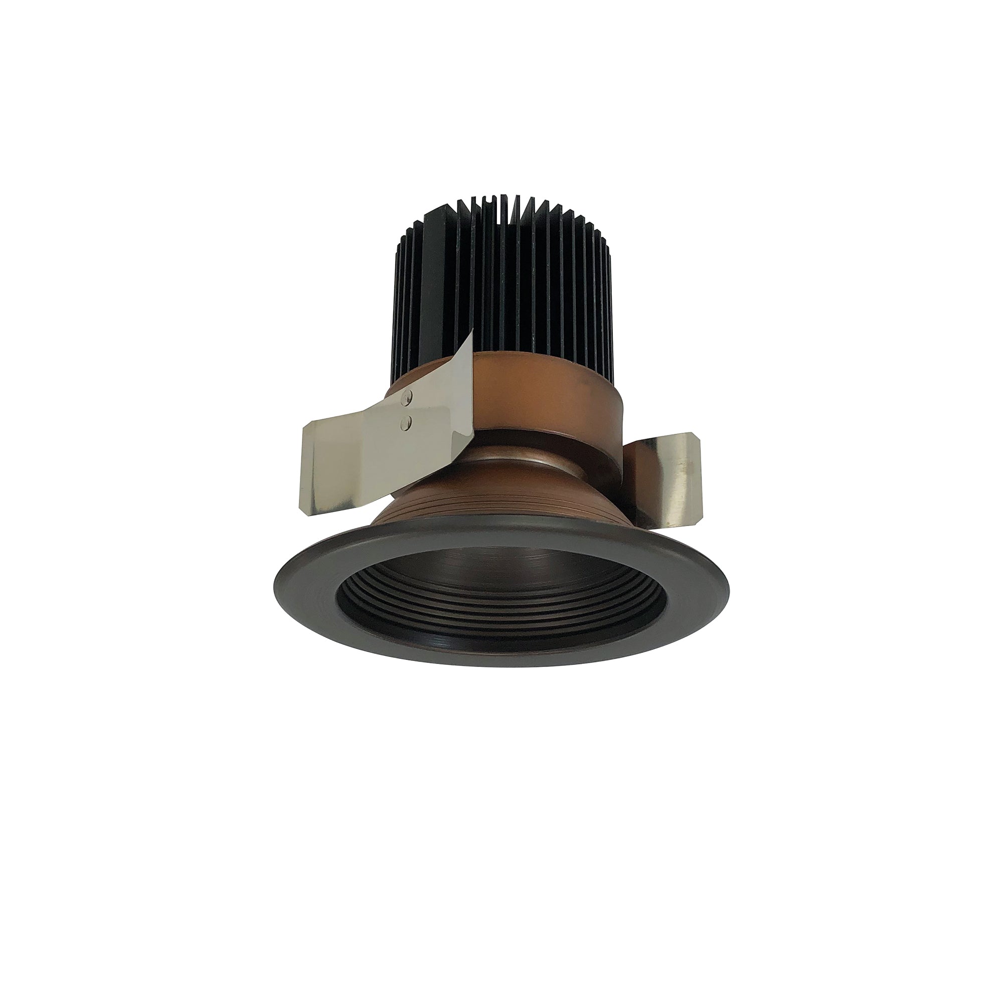 Nora Lighting NRM2-512L2527SBZ - Recessed - 5 Inch Marquise II Round Baffle Trim, 33-Degrees Spot, 2500lm, 2700K, Bronze