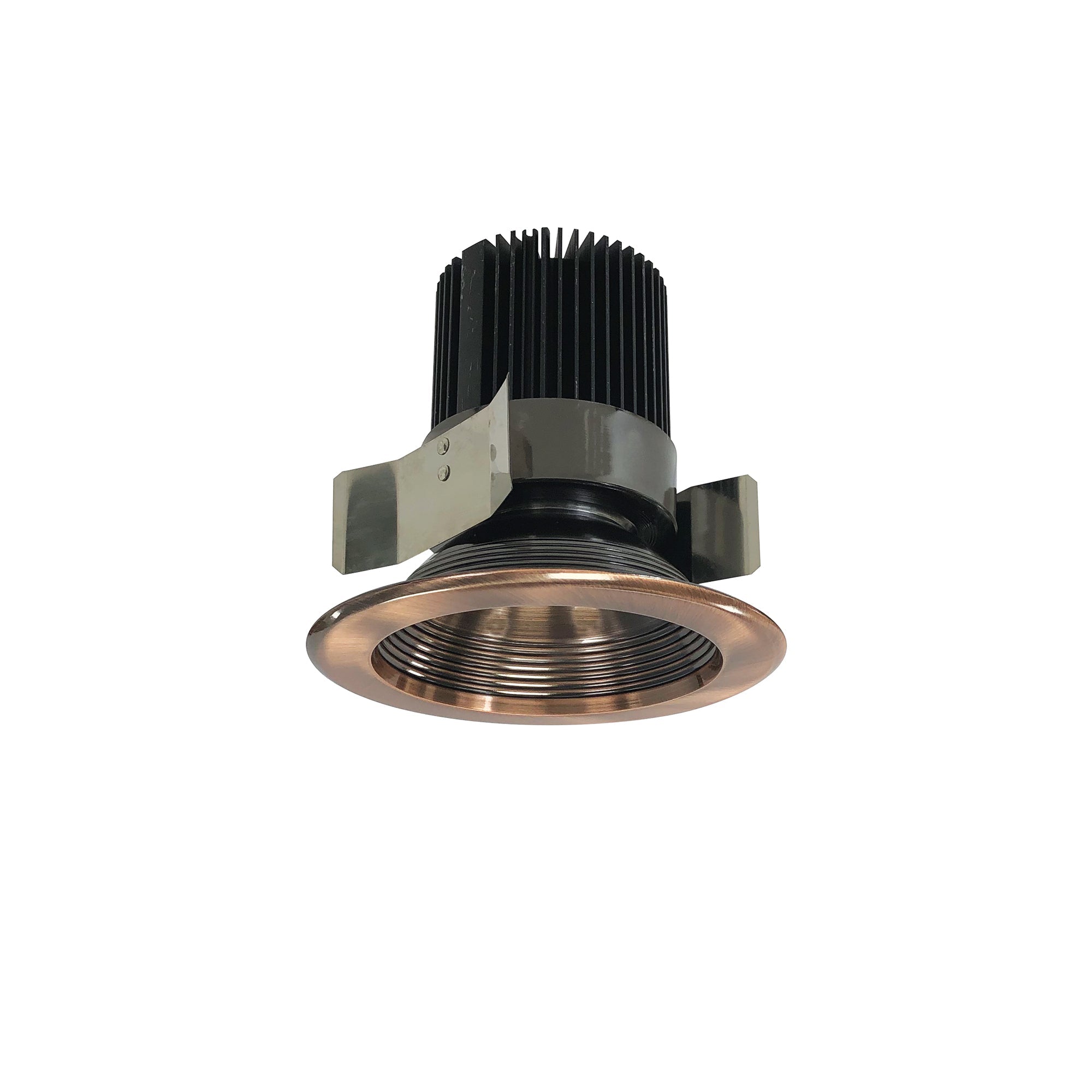 Nora Lighting NRM2-512L2540FCO - Recessed - 5 Inch Marquise II Round Baffle Trim, 80-Degrees Flood, 2500lm, 4000K, Copper