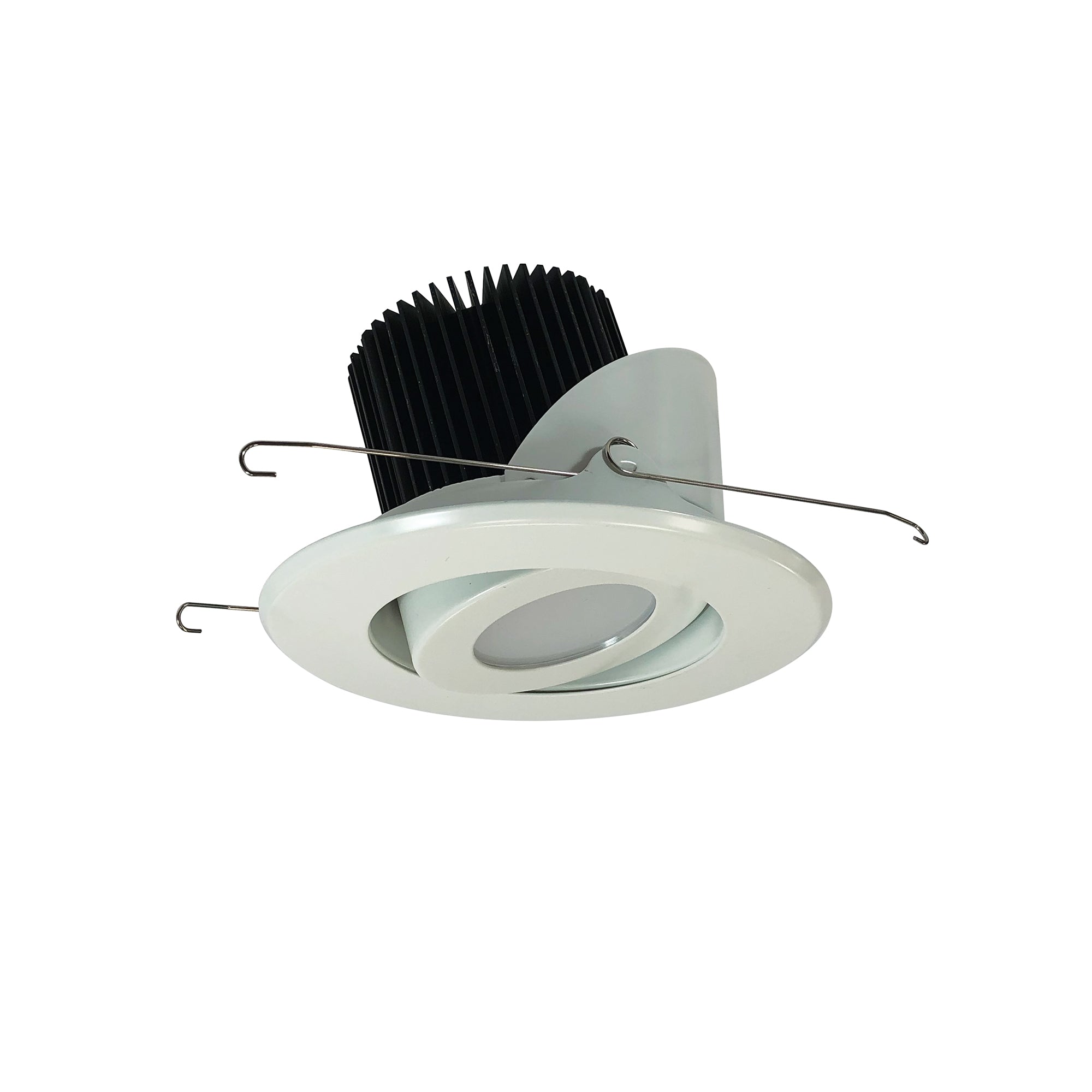 Nora Lighting NRM2-514L2540SWW - Recessed - 5 Inch Marquise II Round Surface Adjustable Trim, 33-Degrees Spot, 2500lm, 4000K, White (Not Compatible with NHRM2-525 Housing)