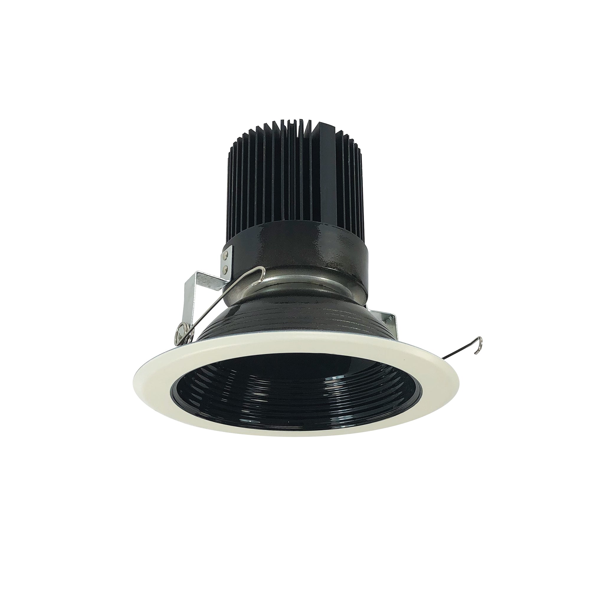 Nora Lighting NRM2-612L1535FBW - Recessed - 6 Inch Marquise II Trim, 1500lm, 3500K, Flood Baffle, Black/White