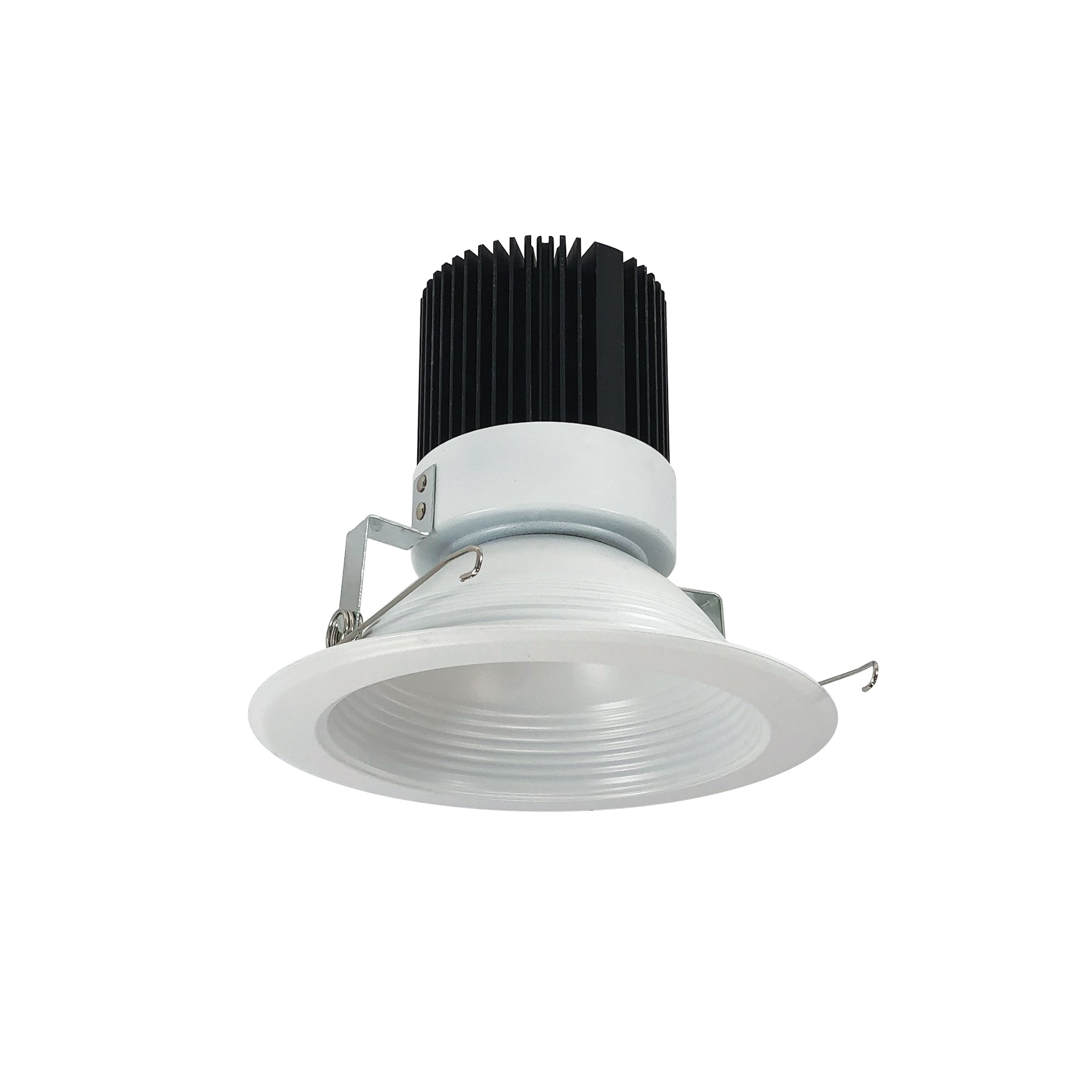 Nora Lighting NRM2-612L2035FMPW - Recessed - 6 Inch Marquise II Trim, 2000lm, 3500K, Flood Baffle, Matte Powder White