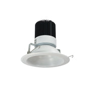 Nora Lighting NRM2-612L2040FMPW - Recessed - 6 Inch Marquise II Trim, 2000lm, 4000K, Flood Baffle, Matte Powder White