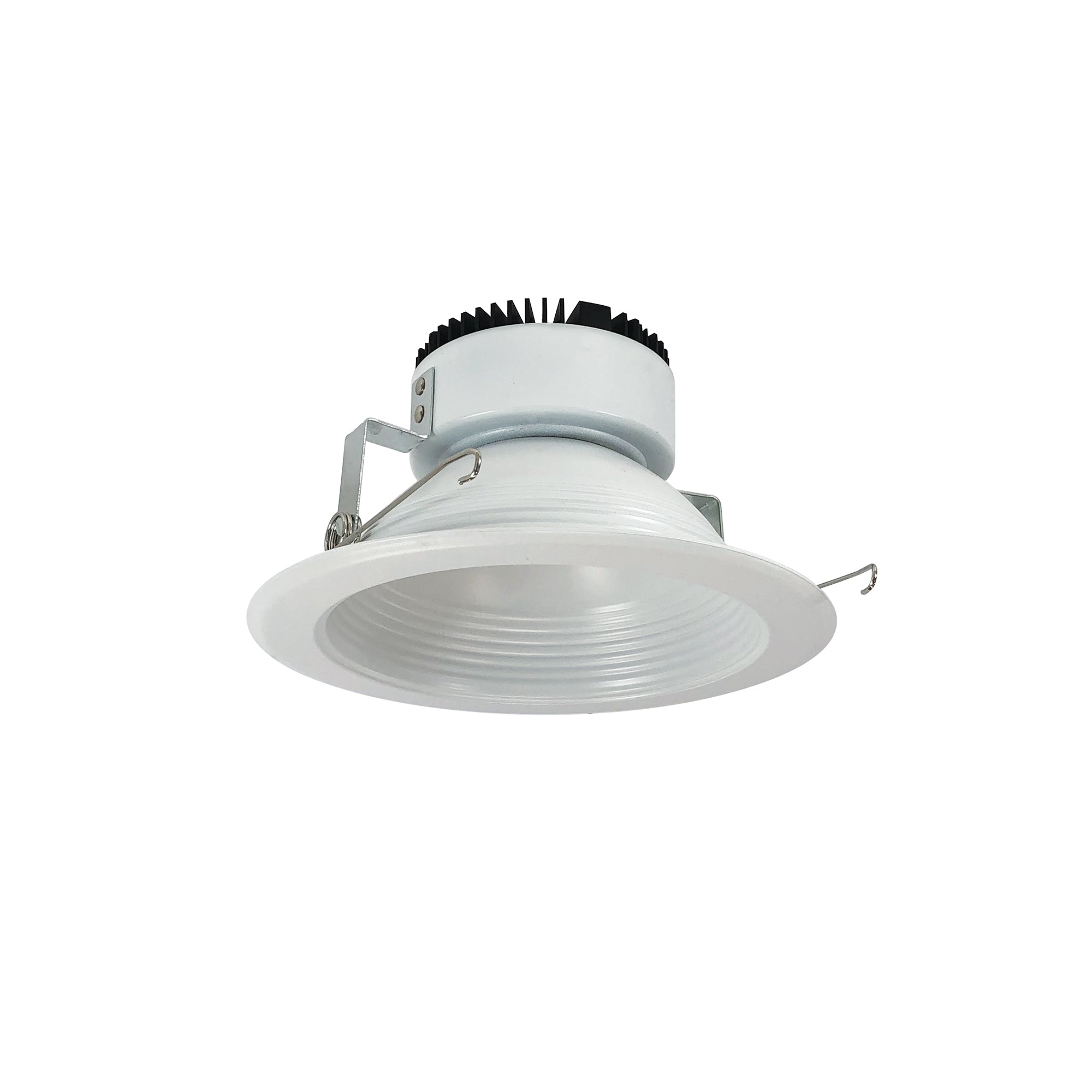 Nora Lighting NRM2-612L1540FMPW - Recessed - 6 Inch Marquise II Trim, 1500lm, 4000K, Flood Baffle, Matte Powder White