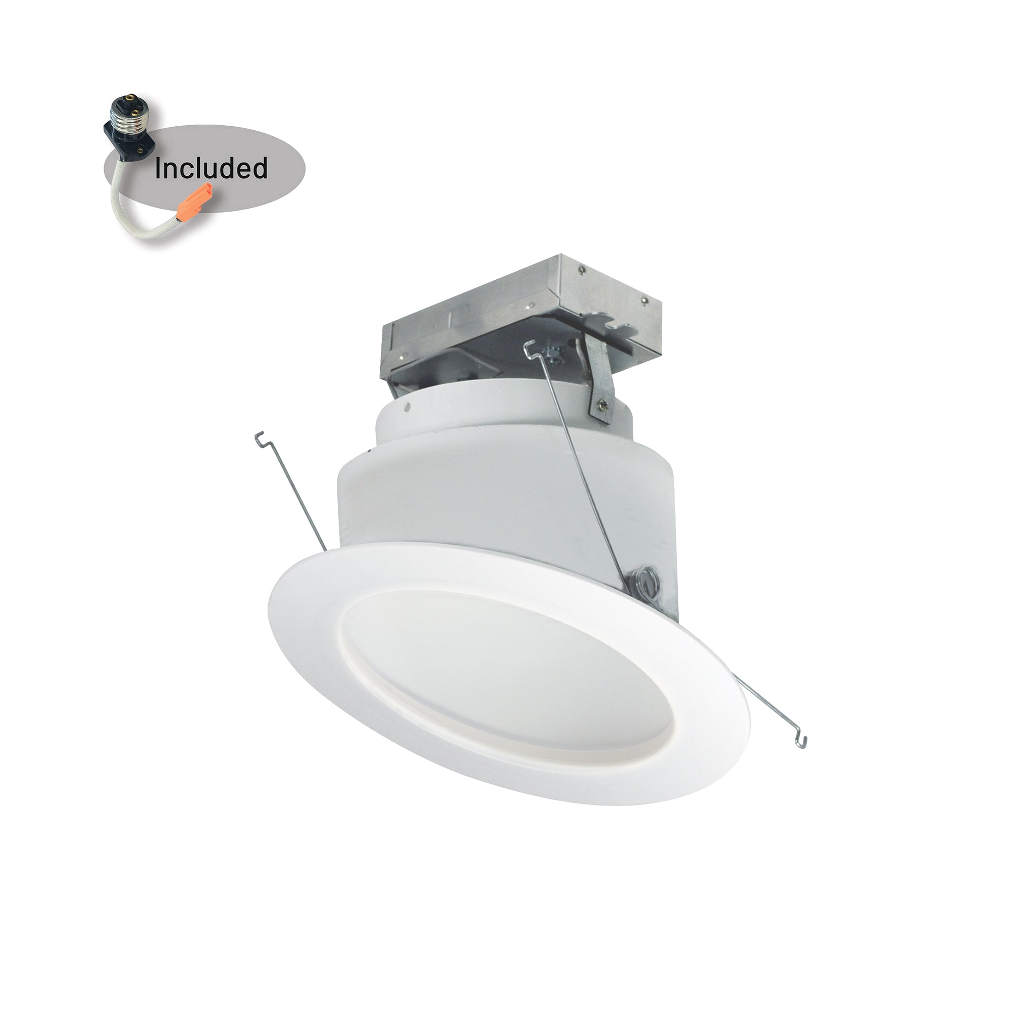 Nora Lighting NRMC-6S12L8535W - Recessed - 6 Inch RETRO MARQ SLOPE ADJ BAF LE