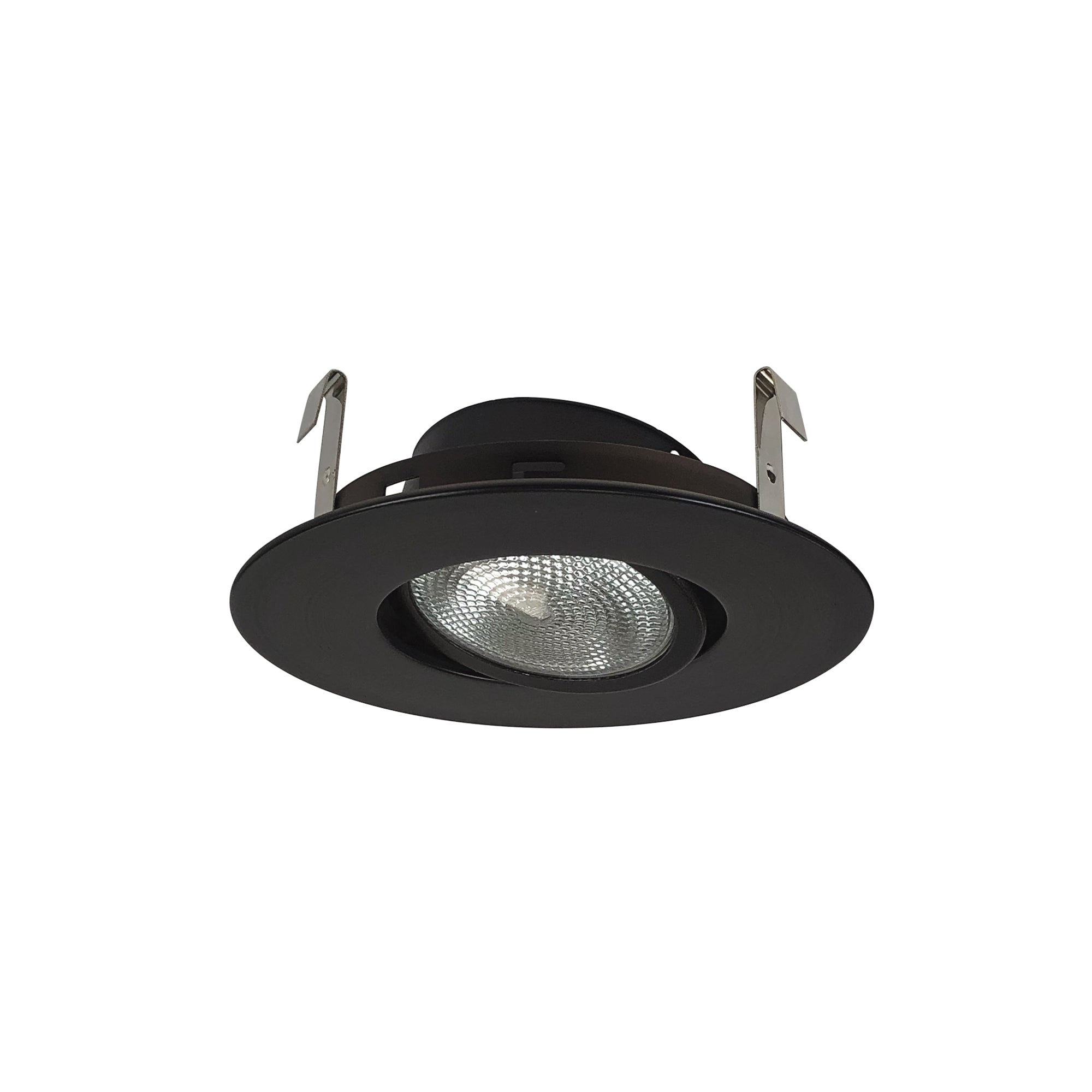 Nora Lighting NS-12BZ - Recessed - 4 Inch Surface Adjustable Gimbal w/ Metal Trim, Bronze