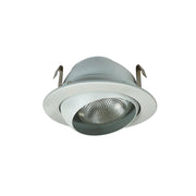 Nora Lighting NS-18 - Recessed - 4 Inch Adjustable Eyeball w/ Metal Trim, White
