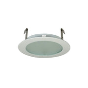Nora Lighting NS-26W - Recessed - 4 Inch Frosted Flat Lens w/ Metal Trim, White