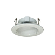 Nora Lighting NS-40P - Recessed - 4 Inch White Stepped Phenolic Baffle Trim w/ White Plastic Ring