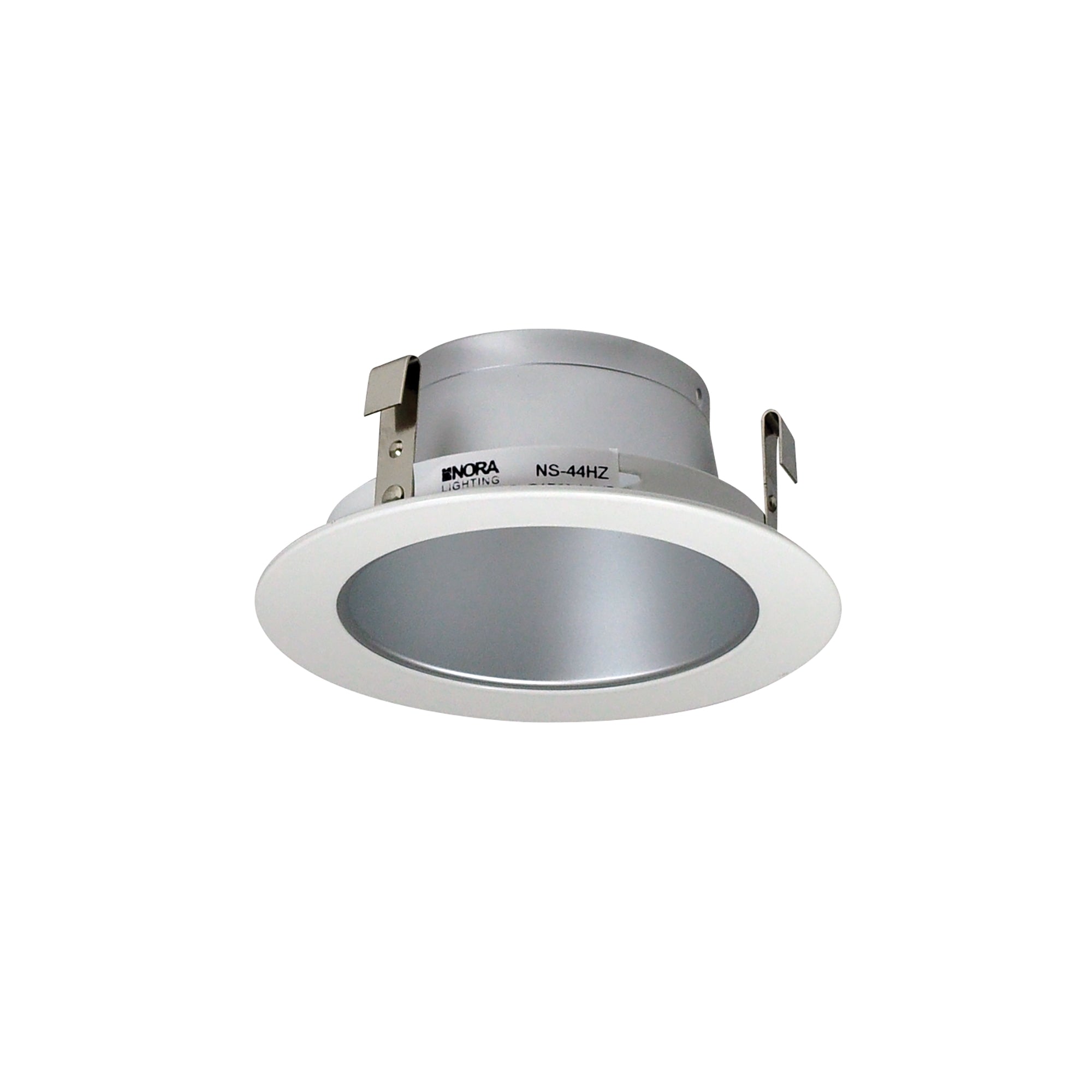 Nora Lighting NS-44HZ - Recessed - 4 Inch Haze Reflector Trim w/ White Metal Ring