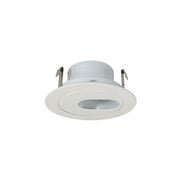 Nora Lighting NS-47 - Recessed - 4 Inch Surface Adjustable Slot Aperture Trim w/ Metal Ring, White