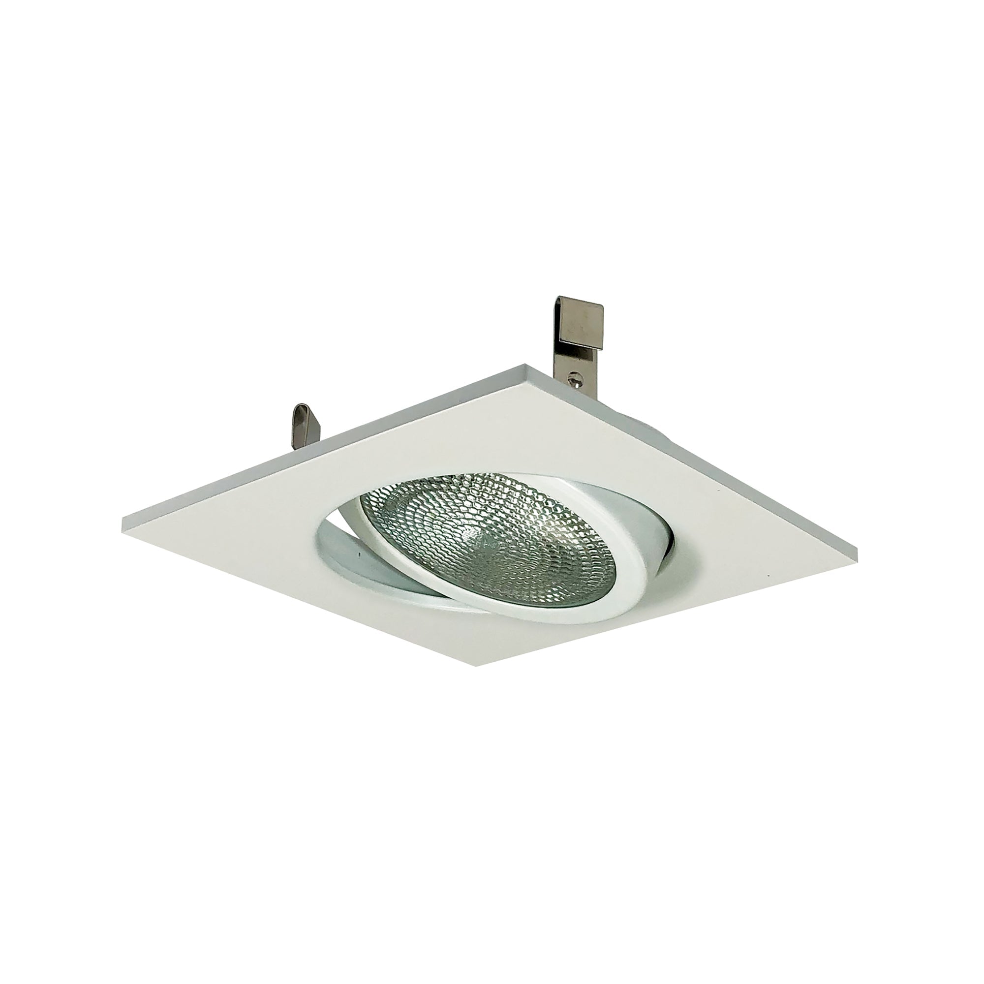 Nora Lighting NS-4912W - Recessed - 4 Inch  WH GIMBAL,SQ WHITE TRIM