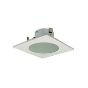 Nora Lighting NS-4926W - Recessed - 4 Inch FROST FLAT LENS,SQ WHT TRIM