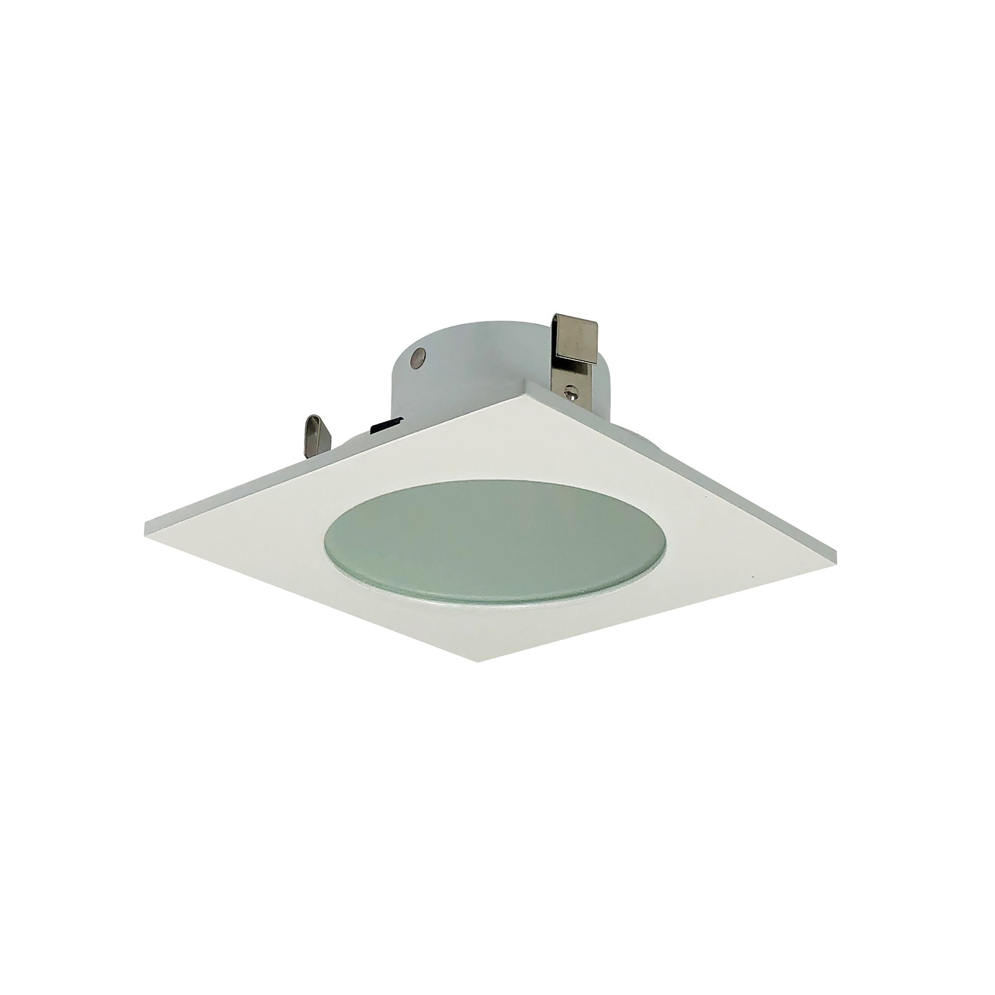 Nora Lighting NS-4926W - Recessed - 4 Inch FROST FLAT LENS,SQ WHT TRIM