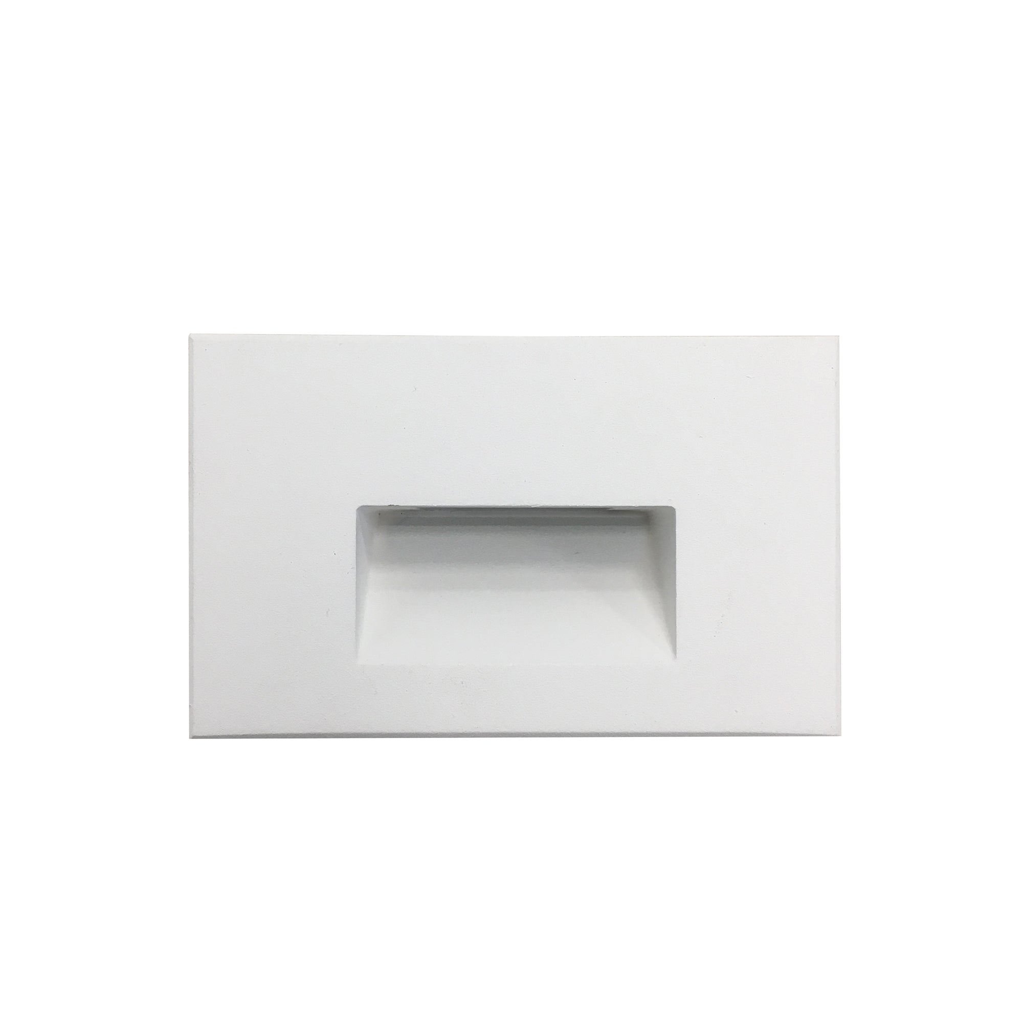 Nora Lighting NSW-740/40W - Step Light - Ari LED Step Light w/ Horizontal Wall Wash Face Plate, 88lm / 5W, 4000K, White Finish