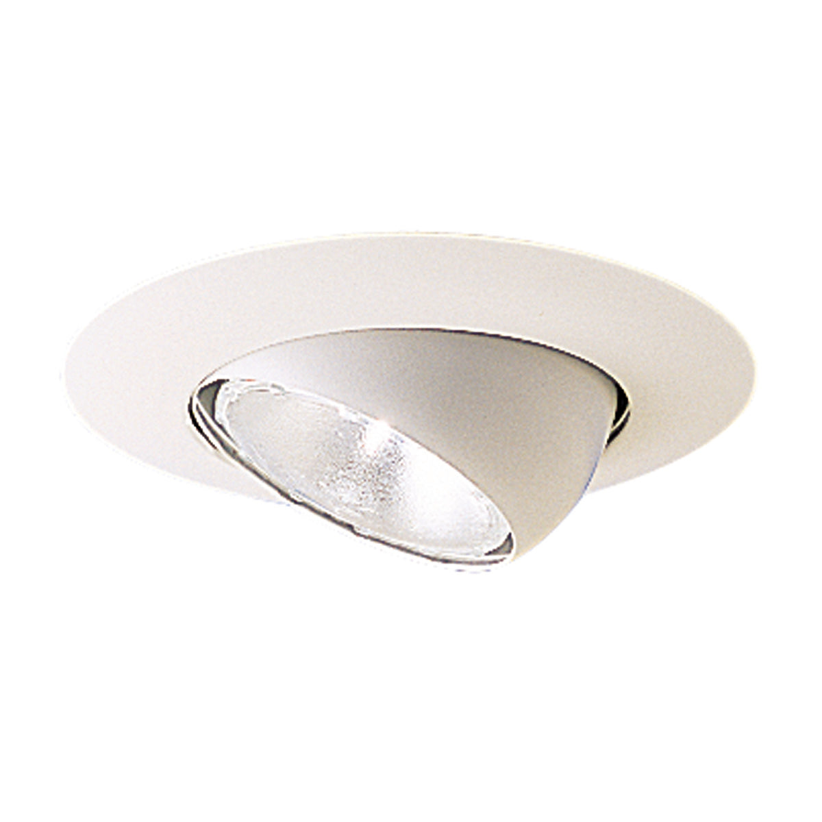 Nora Lighting NT-28 - Recessed - 6 Inch BR/PAR30 Eyeball w/ Metal Trim, White