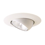 Nora Lighting NT-28 - Recessed - 6 Inch BR/PAR30 Eyeball w/ Metal Trim, White